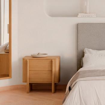 Mesita 60 Sidney 2 Cajones | Relax Muebles 2