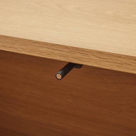 Mesita 60 Sidney 2 Cajones | Relax Muebles