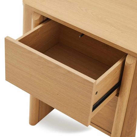 Mesita 60 Sidney 2 Cajones | Relax Muebles