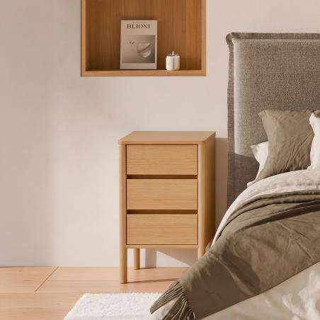 Mesita 45 Treviso 3 Cajones | Relax Muebles