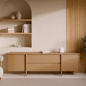 Mueble Tv 200 Pacific 2 Puertas + Cajones | Relax Muebles 2