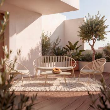 Set Ibiza Sofa+sillones+mesa Centro | Relax Muebles 2