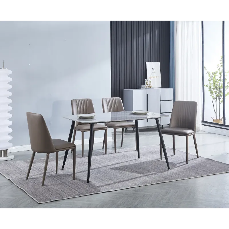 MESA COMEDOR FIJA TAPA CERAMICA 140 SANDER NEGRO