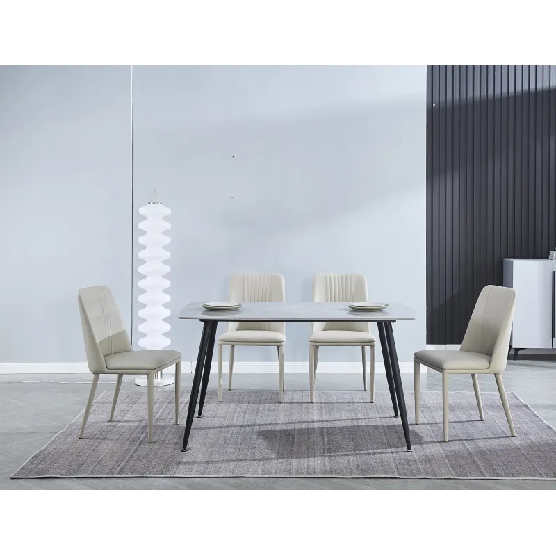 MESA COMEDOR FIJA TAPA CERAMICA 140 SANDER NEGRO