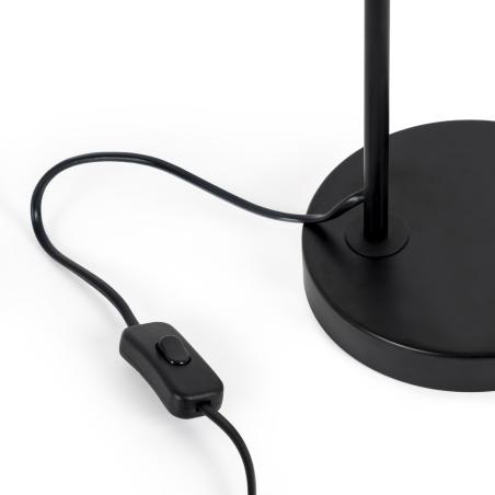 Lampara Sobremesa Lora Negro | Relax Muebles