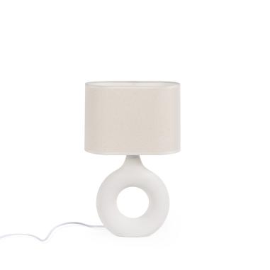 Lampara Sobremesa Zagra Beige | Relax Muebles