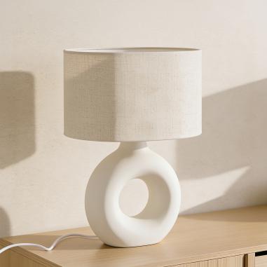 Lampara Sobremesa Zagra Beige | Relax Muebles