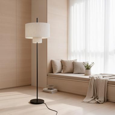 Lampara Suelo Dalias Negro | Relax Muebles