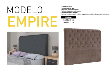 Cabecero matrimonio Empire | Relax Muebles