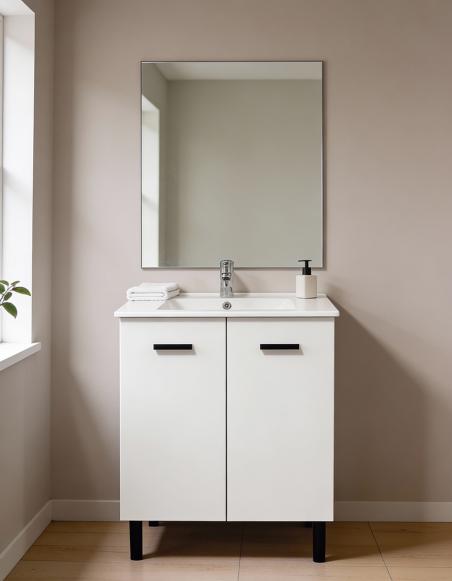 Conjunto baño completo Luque 60 cm blanco semibrillo