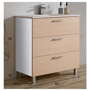 Módulo baño 3 cajones Export | Relax Muebles 2