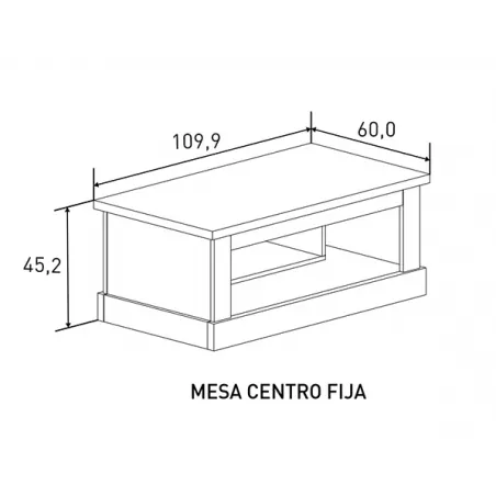 MESA CENTRO FIJA CHELLEN CAMBRIA O CAÑON