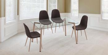 Conjunto mesa Sullie y 4 sillas Cody | Relax Muebles
