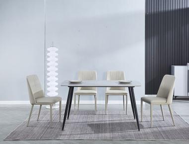 Conjunto mesa Sander y 4 sillas Rowena | Relax Muebles