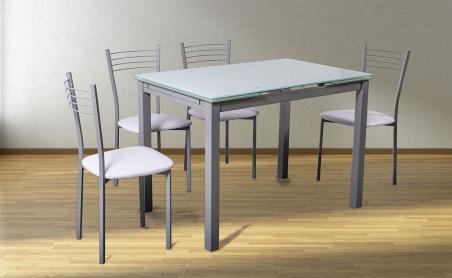 Conjunto mesa de cocina 70 y 4 sillas 20 | Relax Muebles