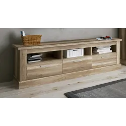 BAJO TV 3C 180CM. CHELLEN ACABADO CAMBRIA-BLANCO O CAÑON