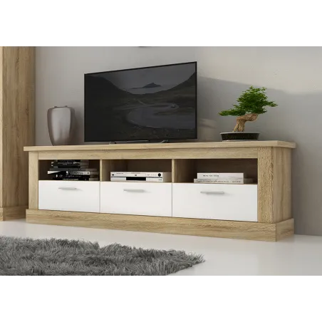 BAJO TV 3C 180CM. CHELLEN ACABADO CAMBRIA-BLANCO O CAÑON