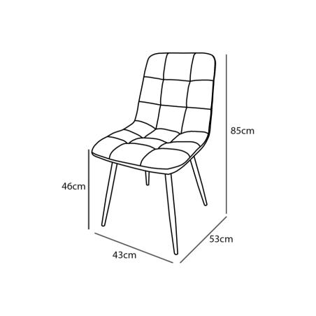 Juego 6 sillas Fender | Relax Muebles