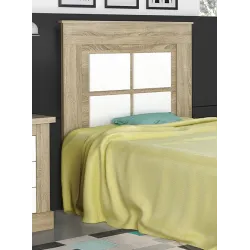 CABECERO CON PATAS 110 CM. CHELLEN ACABADO CAMBRIA-BLANCO O