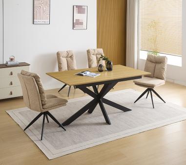 Conjunto mesa extensible Keller y sillas Shelton
