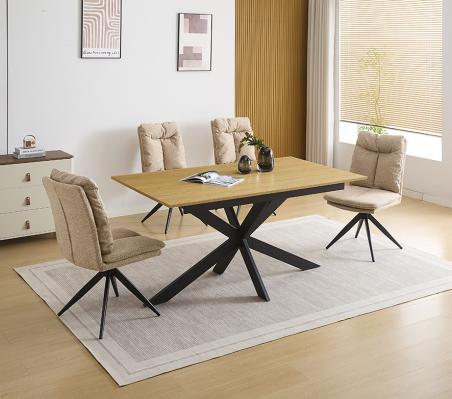 Conjunto mesa extensible Keller y sillas Shelton