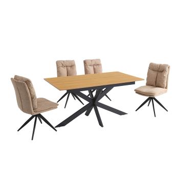 Conjunto mesa extensible Keller y sillas Shelton 2