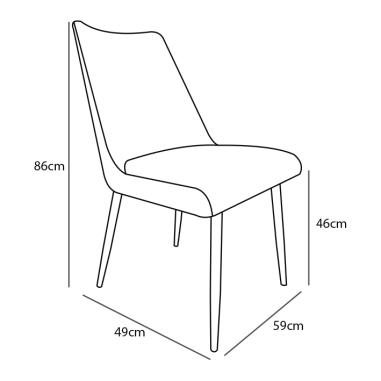 Conjunto mesa extensible Camden y sillas Morgan