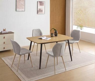 Conjunto mesa fija Hudson y sillas Selma | Relax Muebles