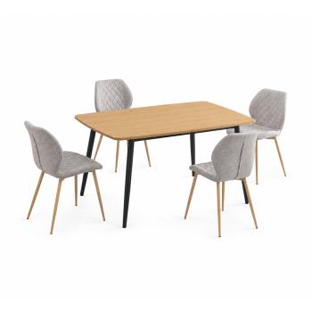 Conjunto mesa fija Hudson y sillas Selma | Relax Muebles 2