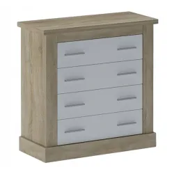 COMODA 4C CHELLEN ACABADO CAMBRIA-BLANCO O CAÑON