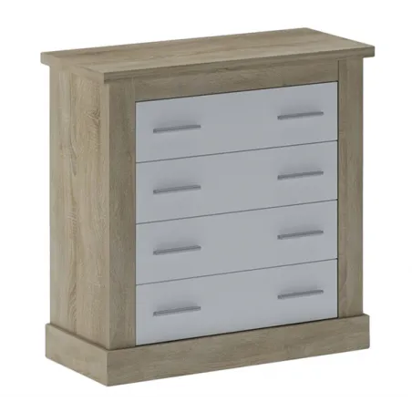COMODA 4C CHELLEN ACABADO CAMBRIA-BLANCO O CAÑON