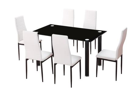 Conjunto mesa Emi y 6 sillas Emi | Relax Muebles