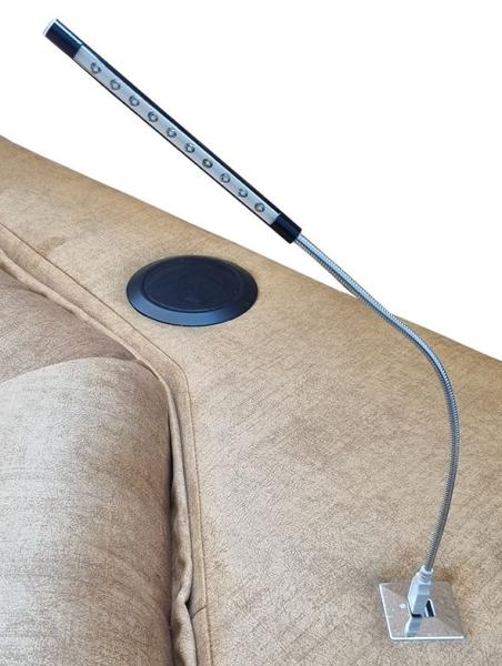 Lámpara led y USB doble para rinconera Denix | Relax Muebles