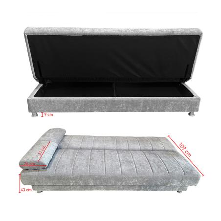 Sofá cama clic-clac Kenzo con arcón | Relax Muebles