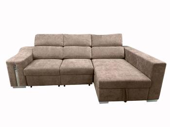 Chaiselongue cama XL Menua con arcón y 2 taburetes 2