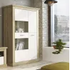 VITRINA BAJA  CHELLEN ACABADO CAMBRIA-BLANCO
