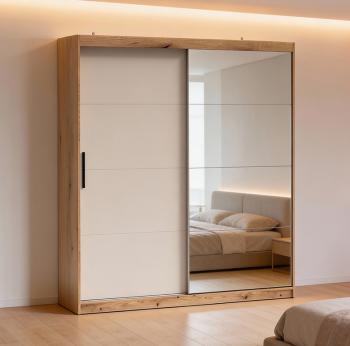 Armario 2 puertas correderas con espejo Inova 200 cm