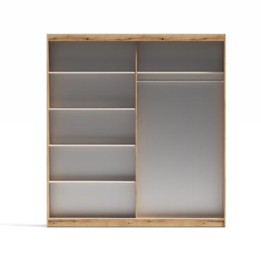 Armario 2 puertas correderas con espejo Inova 200 cm