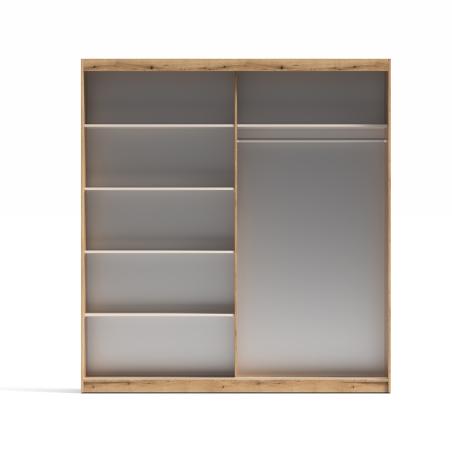 Armario 2 puertas correderas con espejo Inova 200 cm