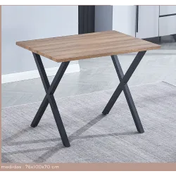 MESA COCINA FIJA T/MDF VIDEL NEGRO                 NEGRO