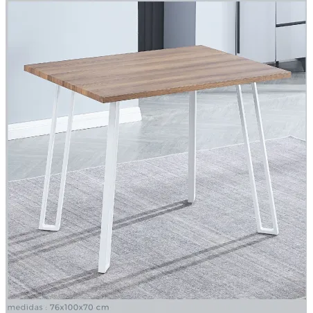 MESA COCINA FIJA T/MDF JANSEN BLANCO               BLANCO