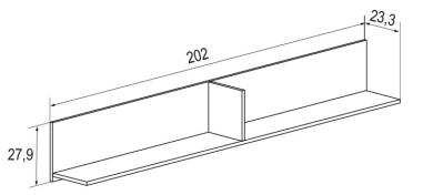 Estante L 202 cm Champion | Relax Muebles