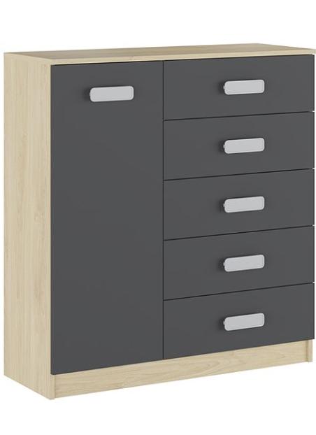 Comodín 1 puerta 5 cajones Donald | Relax Muebles