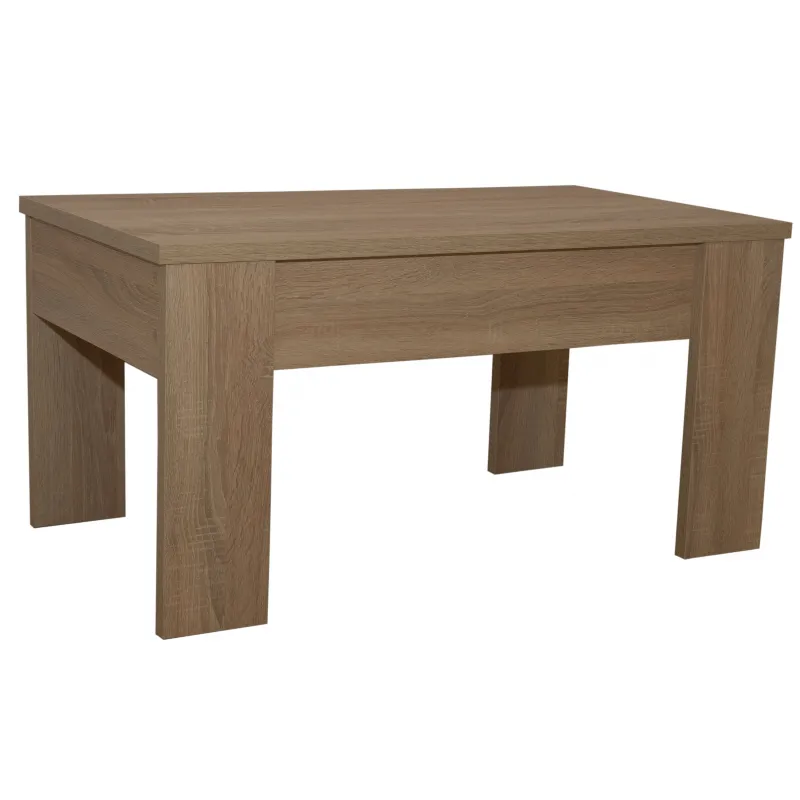 MESA CENTRO ELEVABLE GALA ARTICO, BLANCO-CEMENTO, BLANCO-CAM