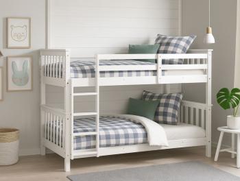 Litera madera camila blanca | Relax Muebles