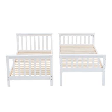 Litera madera camila blanca | Relax Muebles