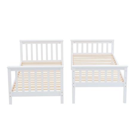 Litera madera camila blanca | Relax Muebles