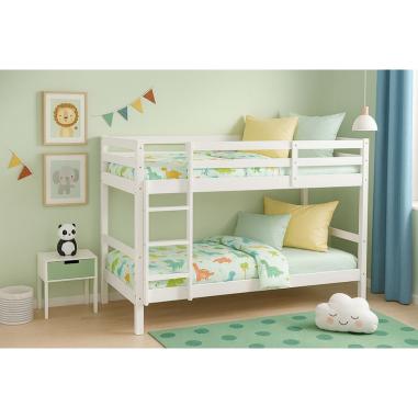 Litera madera olivia blanca | Relax Muebles