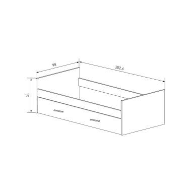 Cama nido con frontal Elba | Relax Muebles