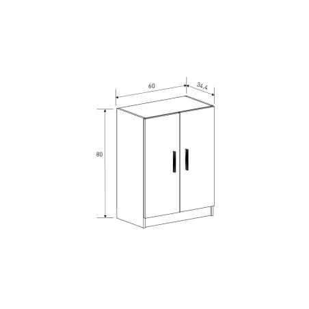 Mueble bajo 2 puertas Elba | Relax Muebles